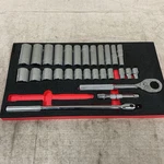 Proto J54126kv Socket Sets 1/2" Drive 30pcs 12 Point 1/2-1 1/4" (incomplete). Fixed Price $195.00.