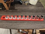 Snap-on 10-pc. 5/16" - 7/8" 3/8" Drive 6pt Point Shallow Socket Set With Magrail. Fixed Price $98.50.