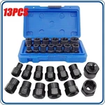 Impact Bolt Extractor Set Nut Remover Stripped Extraction Socket Tool 13pcs. Fixed Price $11.99.