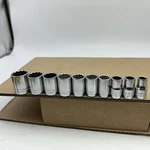 Vintage Craftsman Usa Vv Series 1/2 Drive Shallow Socket Set Sae 7/16-1 10pc. Fixed Price $32.95.