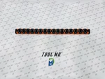 Snap-on Tools New Orange 1/2 Sae Lock-a-socket Magnetic Rail Organizer Las12so. Fixed Price $99.95.