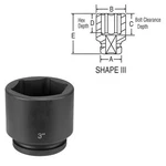 Grey Pneumatic 4104r 1" Drive 6 Point Impact Socket 3-1/4". Fixed Price $141.45.