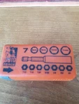 Ohio Forge7 Piece Screwdriver Bit Set + 7mm 6pt 1/4" Socket. Fixed Price $9.00.