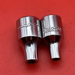 2pc Snap On Tools Tm05 Tm04 1/4" Drive Sae 6 Point Shallow Chrome Sockets. Fixed Price $38.99.