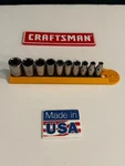 Nos Craftsman Industrial Metric Socket Set 6 Pt 1/4" Drive 10 Pc 4-13mm Usa. Fixed Price $32.99.