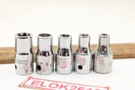 Snap-on Tle40a-tle80 E4 - E8 5 Piece 6 Point 1/4" Drive Chrome Torx Sockets Usa. Fixed Price $58.99.
