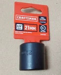 Craftsman 3/8" Drive 21mm Impact Socket 6 Point Cmmt13011 - New. Fixed Price $5.99.