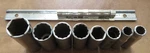 Vintage Proto 3/8" Drive 6 & 12pt Chrome Deep Socket Set 3/8 - 13/16" (see Note). Fixed Price $27.97.