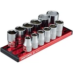 Craftsman V-series Socket Set, Shallow Mm, 3/8 Inch Drive, 12 Piece (cmmt17530v). Fixed Price $66.21.