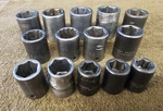 14 Proto Professional Impact Socket Set 1/2" Drive 1-1/8" 1 5/8 7436h Sae Usa. Fixed Price $96.19.
