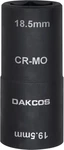Dakcos Impact Lug Nut Flip Socket 18.5 X 19.5 Mm, 1/2" Drive, 6 Point, Cr-mo. Fixed Price $18.99.