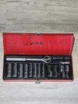 Klein Tools Vintage 3/8 Socket Set Ratchet 65720 16pc Tool With Case Usa. Fixed Price $48.74.