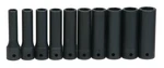 1/2" Drive 6 Point Impact Deep Socket Set 10pc Supertorque Black Finish Williams. Fixed Price $107.11.