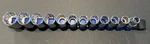 Craftsman 12 Piece Socket 1/2" Drive Shallow Metric Point Set Rails. Fixed Price $49.99.