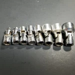 8 Pc Snap On 1/4" Inch Drive Sae Swivel Socket Set 6 Point 3/16" - 9/16" Tmus. Fixed Price $260.00.