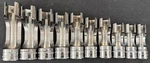 Snap-on 3/8" Dr Metric Flare Nut Sensor Socket Set 210frxm Slit Excellent 10-19m. Fixed Price $689.99.