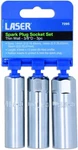Laser 7295 Thin Wall Spark Plug Socket Set 3/8"d 3pc. Fixed Price $24.42.