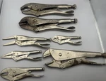 Lot Of 7 Vise Grip 10wr, 10r, 6ln, 4ln, 4wr & Craftsman 45341,. Fixed Price $44.00.