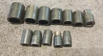 Cornwell 1/2" Drive 6-point Sae Imp. Socket Set. W/adapter 1 1/16" To 3/8" Mixed. Fixed Price $51.00.