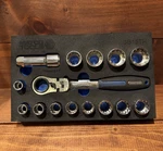 Matco Sb15th 15-piece Thru-hole Drive Metric Spline Socket Set Euc. Fixed Price $129.99.
