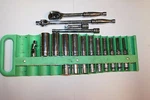 Snap-on Tools 3/8" Drive 12-point Deep / Shallow Socket Ratchet Bar Set 26pcs. Fixed Price $425.00.