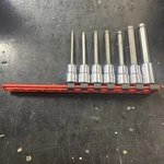 Matco 7 Piece Sae Hex Bit Long Socket Set 3/8" Drive 1/8" -. Fixed Price $124.99.