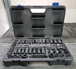 Quinn Cr-mo 3/8" Drive 47pc Sae & Metric Master Impact Socket Set With Case. Fixed Price $124.99.