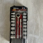 Ultrasteel 18 Piece 3/8 Inch Drive Sae &metric Socket Set Model Ua20036a. Fixed Price $20.00.