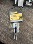 $16 Socket Dewalt 3/8" Drive T60 Standard Torx Bit Dwmt895480sp. Fixed Price $16.00.