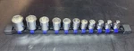 Snap On 211fsy 11-pc 3/8" Drive 6-pt Sae Flank Shallow Socket Set 1/4-7/8. Fixed Price $175.00.
