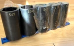 Matco Tools 30mm - 36mm Deep Well 1/2" Dr Impact Socket Set Lot Metric 6-point. Fixed Price $260.00.
