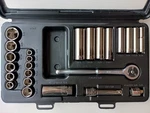 Craftsman Socket Set 24 Piece Sae 1/4" & 3/8" Drives 6 Point 9-34820 Usa Wrench. Fixed Price $59.99.