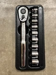 Metric Low Profile Sockets 3/8" 60t Ratchet Snap On Powerbuilt Duralast 8-18mm. Fixed Price $147.88.