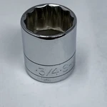 3/4 Sk Tools Usa, 45124, 3/8 Drive, 12 Point Sae Chrome Shallow Socket, New. Fixed Price $9.99.