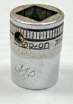 Vintage 1940 Snap-on Tools F140 - 7/16" 12 Point Shallow Socket 3/8" Drive Usa. Fixed Price $10.75.