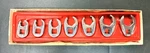 Snap On 7-pc 3/8" Dr 6-pt Flank Drive Flare Nut Crowfoot Wrench Set 3/8 3/4". Fixed Price $119.00.