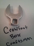 Craftsman -v- 43627 13/16 3/8 Drive Sae Open End Crowfoot Chrome Usa. Fixed Price $11.88.