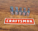 Craftsman Hand Tools 5pc 1/4 Sae Hex Key Bit Ratchet Wrench Socket Set. Fixed Price $8.25.