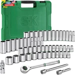 Sk 3/8" Drive Socket Set With 160-p Ratchet 55-piece Sae & Metric Superkrome. Fixed Price $214.22.