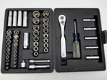 Vintage Craftsman 1/4" & 3/8" Drive 51pc Sae Metric Socket Set 33779 Made In Usa. Fixed Price $139.95.