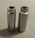 Mac Tools 7/16" & 1/2 6 Point 1/4" Drive Deep Chrome Socket Md146 Md166. Fixed Price $21.00.
