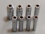 Mac Tools Usa, Md82, 1/4"dr Deep Socket Set 8 Pc S.a.e. 6pt, 1/4 - 9/16 In.. Fixed Price $93.59.