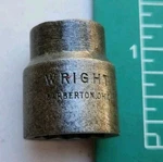 Wright Ms-55 Ac 5/8 12-pt 3/4 Drive Socket Barberton Oh Usa Vintage Ww2 Era. Fixed Price $15.00.