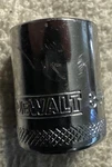 9/16" Dewalt 6 Point 1/4" Drive Shallow Polished Chrome Socket 85-861d. Fixed Price $2.84.