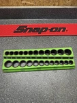 Snap-on 38mskthgrn 3/8" Drive Metric/sae Magnetic Socket Holder Organizer Green. Fixed Price $60.00.