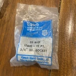 Easco 3/8 Drive 12pt Metric Socket, Size 17mm, 52-8117 Sealed. Fixed Price $4.99.