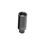Grey Pneumatic 915mdg 1/4" Drive Deep Metric Magnetic Impact Socket - 15mm. Fixed Price $25.78.