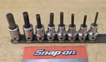Snap On 208efay - 3/8" Drive 8 Pc Sae Standard Hex Bit Socket Driver Set. Fixed Price $74.95.