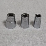 Vintage 1960s Snap-on Mv408 Mv410 Mv412 1/4" Drive 8 Point Sockets Usa Lot Of 3. Fixed Price $36.00.