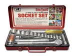 Vintage Bernzomatic S1438 21pc Socket Set 1/4 & 3/8 Drive Red Metal Case. Fixed Price $89.99.